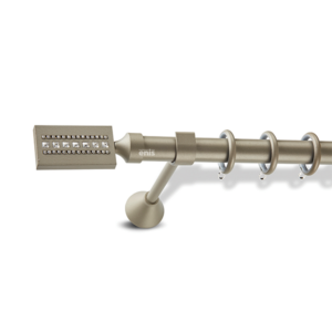 Μεταλλικό κουρτινόξυλο Artemis Crystal Pastel