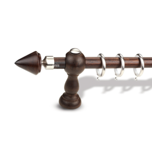 Ξύλινο κουρτινόξυλο Konos with Metal