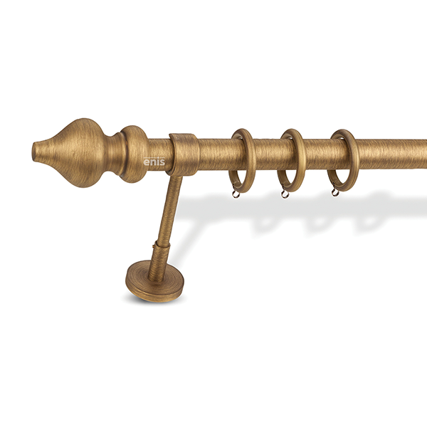 Μεταλλικό κουρτινόξυλο Baroco Antique Sfyrilato