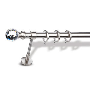 Μεταλλικό κουρτινόξυλο Crystal F60