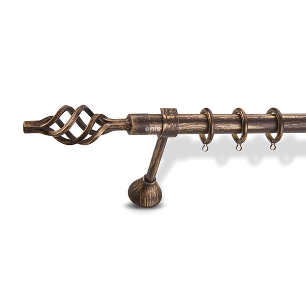 Μεταλλικό κουρτινόξυλο Plekto Sfyrilato