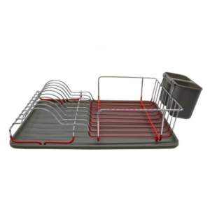 Πιατοθήκη γκρι κόκκινη