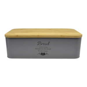 Ψωμιέρα γκρι μεταλλική