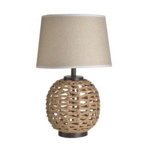 Πορτατίφ με λευκό καπέλο και καφέ βάση