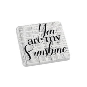 Σουβέρ Sunshine κεραμικό λευκό σετ των 6