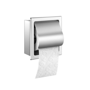 Εντοιχιζόμενη Χαρτοθήκη με καπάκι Inox