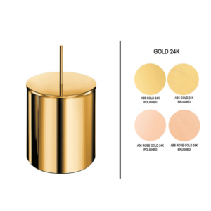 Χαρτοδοχείο με καπάκι 5lt Gold 24K