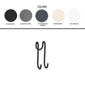 Διπλό κρεμαστό άγκιστρο ντουζιέρας Colours