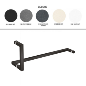 Διπλή λαβή/πετσετοθήκη για τζάμι Colours