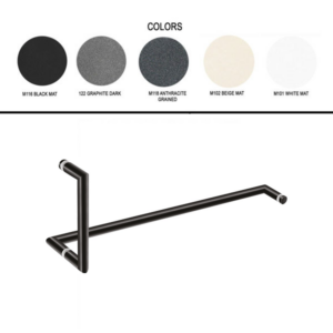 Διπλή λαβή/πετσετοθήκη για τζάμι Colours