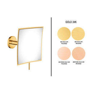 Επιτοίχιος μεγενθυτικός καθρέπτης Gold 24K