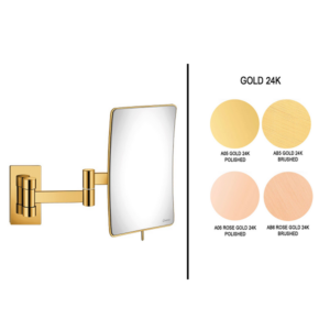 Επιτοίχιος μεγενθυτικός καθρέπτης Gold 24K