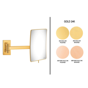 Επιτοίχιος μεγενθυτικός καθρέπτης Gold 24K