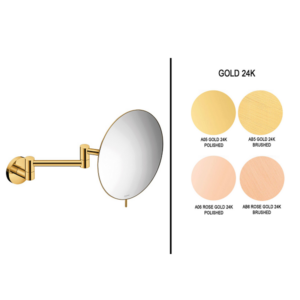 Επιτοίχιος μεγενθυτικός καθρέπτης Gold 24K