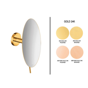 Επιτοίχιος μεγενθυτικός καθρέπτης Gold 24K