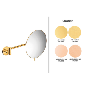Επιτοίχιος μεγενθυτικός καθρέπτης Gold 24K