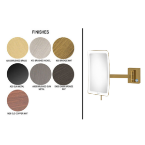 Επιτοίχιος μεγενθυτικός καθρέπτης LED Finishes