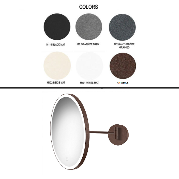 Επιτοίχιος καθρέπτης LED Colours