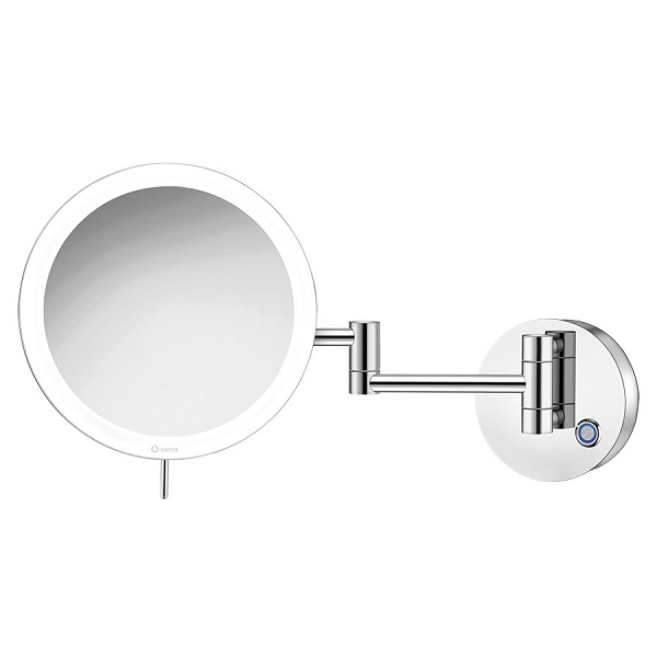 Επιτοίχιος μεγενθυτικός καθρέπτης LED Chrome