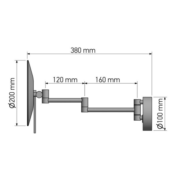 Επιτοίχιος μεγενθυτικός καθρέπτης LED Colours - Image 2