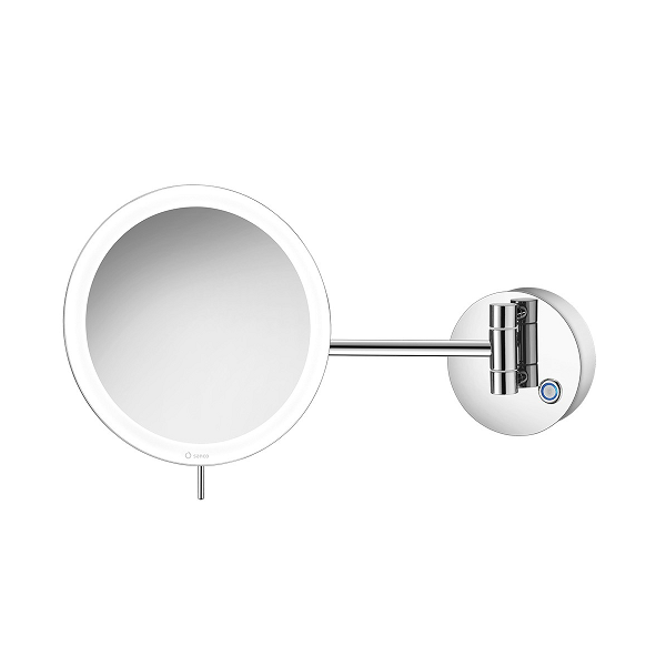 Επιτοίχιος μεγενθυτικός καθρέπτης LED Chrome