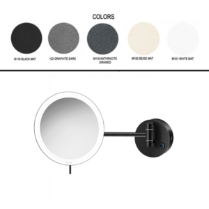 Επιτοίχιος μεγενθυτικός καθρέπτης LED Battery Colours
