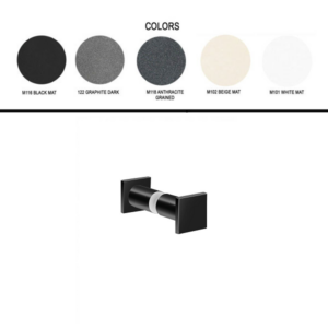 Διπλό Πόμολο/Άγκιστρο για τζάμι Colours