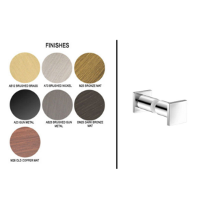 Διπλό Πόμολο/Άγκιστρο για τζάμι Finishes