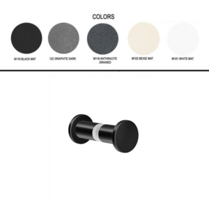 Διπλό Πόμολο/Άγκιστρο για τζάμι Colours