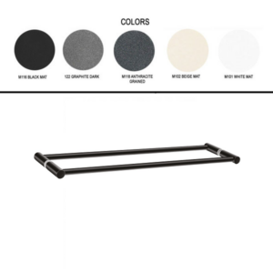 Διπλή λαβή/πετσετοθήκη για τζάμι Colours