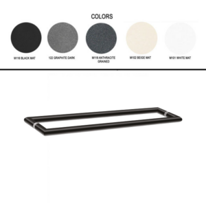 Διπλή λαβή/πετσετοθήκη για τζάμι Colours