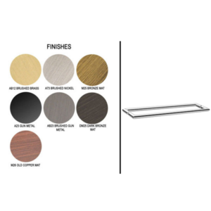 Διπλή λαβή/πετσετοθήκη για τζάμι Finishes