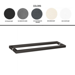 Διπλή λαβή/πετσετοθήκη για τζάμι Colours