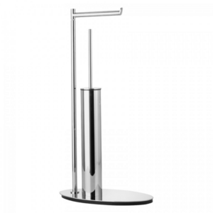 Επιδαπέδια χαρτοθήκη με πιγκάλ Loft-500 Chrome & Black