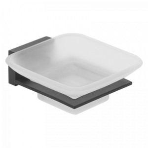 Σαπουνοθήκη Lugano Quadrato Black Mat