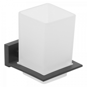 Ποτηροθήκη Lugano Quadrato Black Mat