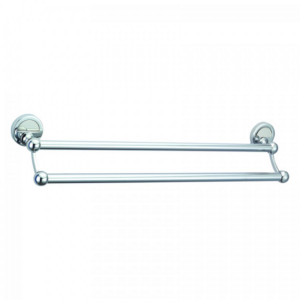 Πετσετοθήκη Διπλή 60cm Moon Chrome