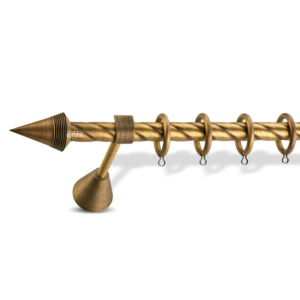 Μεταλλικό κουρτινόξυλο στριφτό Mykonos Sfyrilato