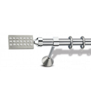 Μεταλλικό κουρτινόξυλο Antigoni Crystal