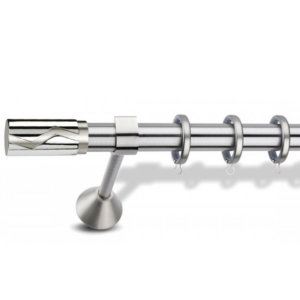 Μεταλλικό κουρτινόξυλο Adonis Round