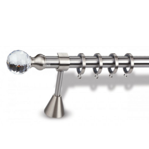 Μεταλλικό κουρτινόξυλο Crystal F50