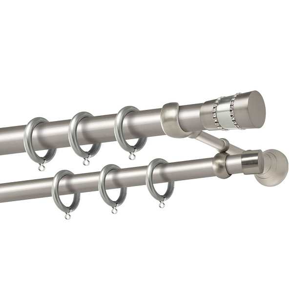 Μεταλλικό κουρτινόξυλο Amorgos Strass - Image 2